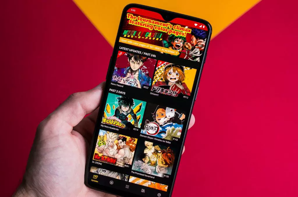 تطبيقات المانجا