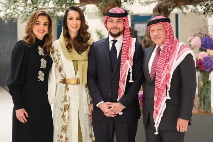 حفل زفاف ولي العهد الأمير الحسين ورجوة السيف